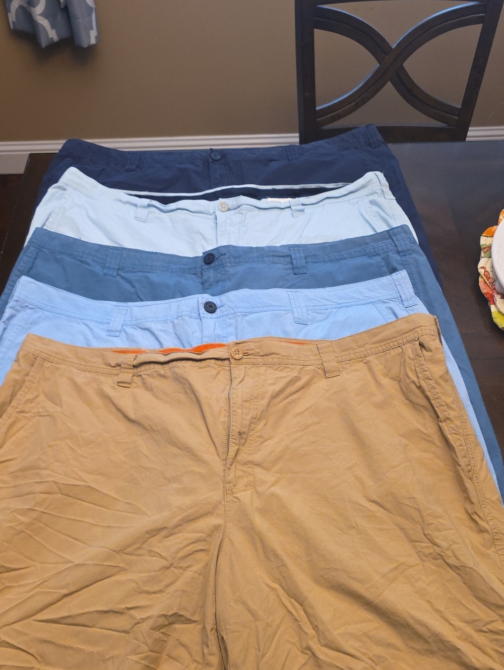 Columbia Men's Chino Pants in Tan and Various Blue Shades